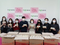청주 흥덕구, 직원 노고 격려 샌드위치 전달