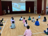 보령창미유치원, 유아 통학버스 안전벨 누르기 안전교육