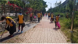 증평송산휴먼시아2단지 봉사회, 쓰레기 줍기로 환경운동 실천