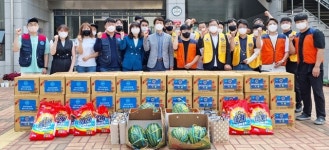 충주지역 4개 봉사단체, 코로나19 위기 극복 물품 기탁