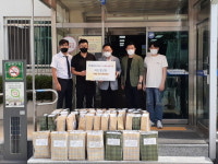 아산청년회, 온양1동에 삼계탕, 라면, 두유 50인분 전달