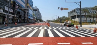 조치원 대첩로 도로확장...신흥 사거리～세종시민체육관 구간