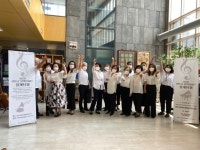 청주시장애인종합복지관 인트로 음악봉사단. 정기연주회 진행