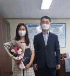 조진석 충북조달청장, 엔탑컨버전스(주)에 청장표창 수여