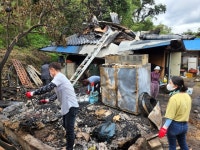 영동군 상촌면사무소,  화재피해 가구방문 봉사활동