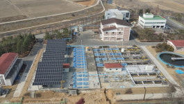 당진시, 공공하수처리시설 태양광 발전설비 설치 완료