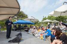 박경귀 아산시장 모야라 둔포 참석, 포의 비약적 발전 면민과 함께 이끌 것