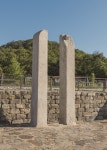 국가 보물 아산 읍내동 당간지주에서 통일신라~고려 중기 기와 수막새등 유물 발굴