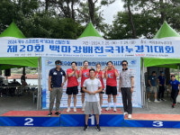 부여군청 여자 카누선수단,  20회 백마강배 전국카누경기대회 종합우승