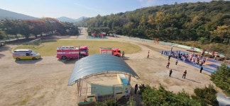 고산초, 당진소방서 석문119안전센터와 함께 합동소방훈련