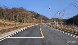 청주시, 상당산성 진입로 확장 부분 완료