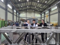 김용길 충북조달청장, 충북 보은 엔탑컨버전스(주) 방문