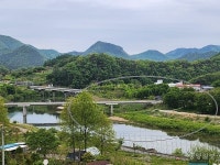 괴산군 청천면 거봉마을 하천 정비공사 불안하다