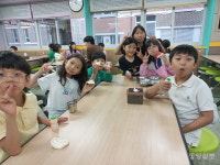 동화초, 잔반 줄이GO 아이스크림 받아가GO