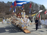 공주시 우성면 봉현리 상여소리 시연
