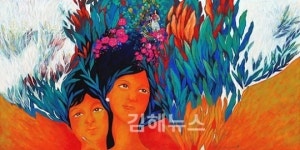 서양화의 질감 닮은 한국화 속의 여인들