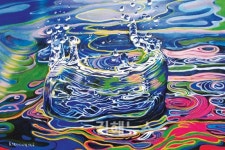 김남영 씨 서양화 물의 하모니 평면 분야 대상