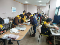 진영문화의집 회원·수강생, 천 마스크 제작 전달