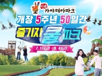 김해가야테마파크, 도심 속 피서지로 급부상