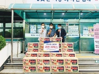 OK114 경남지사, 삼안동행정복지센터에 라면 30상자 기탁