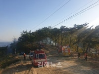창원 진전면 창포리 산불진화 완료