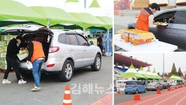 명품진영단감, 차로 받아보니 편리하고 좋아요