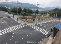 양산 상북대석 교통광장 홍룡사 관문도로 개통