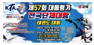 제57회 대통령기 전국단체대항 태권도대회, 22일 김해실내체육관서 개막