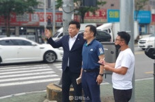 이시영 도의원 김해 외동사거리 교통체증 극심…당국, 대책 세워야