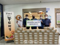 김해시농업기술센터, 조만강 햇보리쌀 1000포 취약계층에 전달