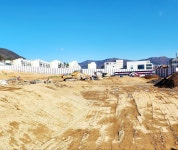 공사 멈춘 김해외동재건축…조합 태영건설, 공사 재개 늦어지면 계약 해지