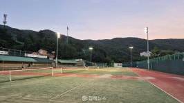 김해 동부테니스장, LED 조명으로 교체