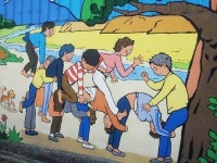 벽화에 수놓은 놀이문화  눈길