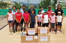 삼랑진양수발전소， 삼랑진초 운동용품 전달