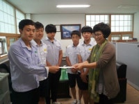 충무중, 이웃과 함께하는 충무중학교 학생들