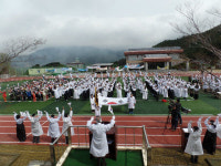 웅동중학교,  4.3 독립만세운동 실시