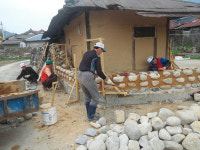 거창군 가조면, 흙돌담 조성