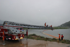 밀양소방서, 사다리차 수난구조 훈련