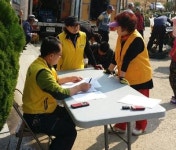 고성군, 120기동대와 합동 봉사활동