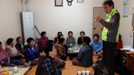 마산 봉심회, 경로당 노인 급식봉사