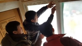 산청 생초면사무소, 방풍막 설치 봉사