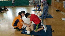 함안소방서, 가야초교 심폐소생술 교육