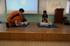 함안소방서, 산인초교 심폐소생술 교육