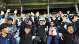마창대교, 창원밀알선교단과 축구 관람
