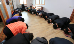 산청군수 경로당 새해 인사