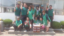 삼산면 새마을지도자협, 김치 담그기