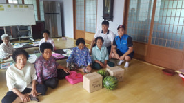 고성군 하일면 청년회, 경로당에 위문품