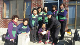 밀양 부북면 주부민방위, 떡국떡 전달