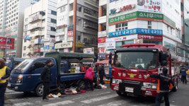 마산합포구청ㆍ소방서, 길 터주기 훈련