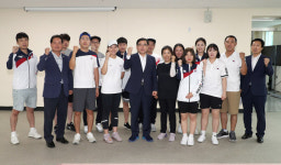 창원시장, 국가대표 사격 화이팅
